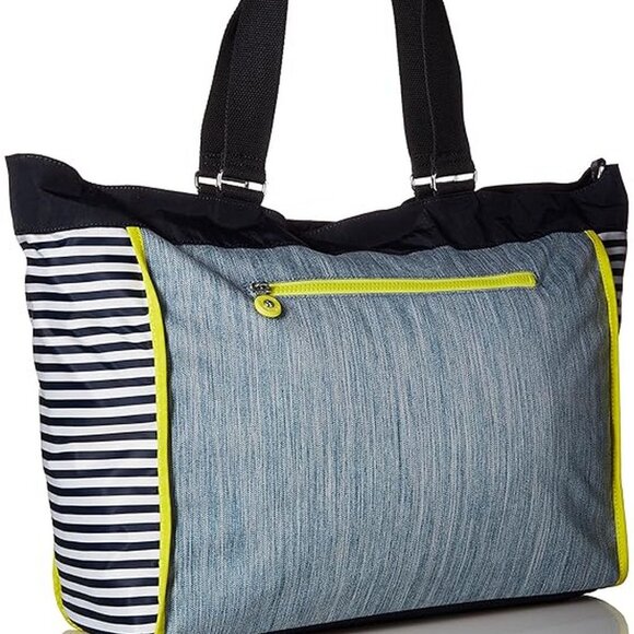 Kipling New Shopper XL True Blue Multi Large Tote Bag Crossbody Patchwork NWT - Picture 2 of 11